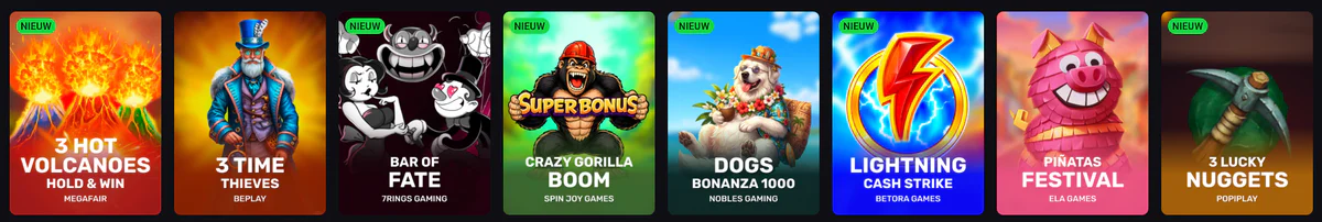 Wat je bij Nova Dreams kunt spelen